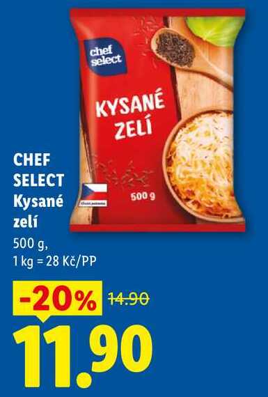 CHEF SELECT Kysané zelí, 500 g