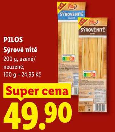 PILOS Sýrové nitě, 200 g