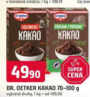 DR. OETKER KAKAO 70-100 g