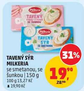 TAVENÝ SÝR MILKERIA se smetanou, 150 g