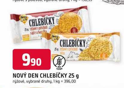 NOVÝ DEN CHLEBÍČKY 25 g rýžové