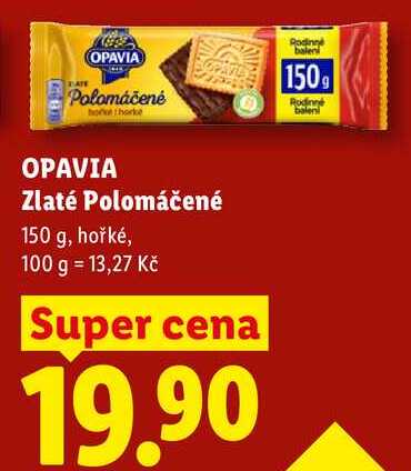 OPAVIA Zlaté Polomáčené, 150 g