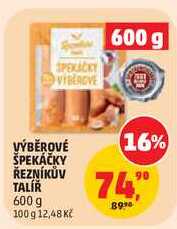 VÝBĚROVÉ ŠPEKÁČKY ŘEZNÍKŮV TALÍŘ, 600 g 