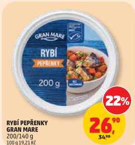 RYBÍ PEPŘENKY GRAN MARE, 200/140 g