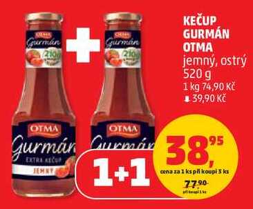 KEČUP GURMÁN OTMA jemný, 520 g