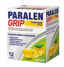 PARALEN® GRIP HORKÝ NÁPOJ CITRÓN 650 MG/10 MG
