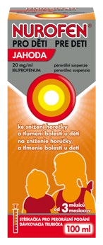 NUROFEN pro děti Jahoda 20 mg/ml perorální suspenze