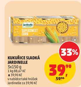 KUKUŘICE SLADKÁ JARDINELLE, 3x150 g