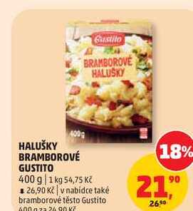 HALUŠKY BRAMBOROVÉ GUSTITO, 400 g