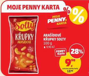 ARAŠÍDOVÉ KRUPKY SOLTY, 100 g