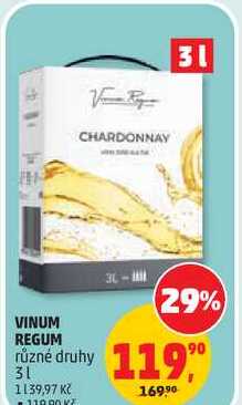 VINUM REGUM různé druhy, 3 l