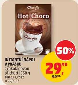 INSTANTNÍ NÁPOJ V PRÁŠKU s čokoládovou příchutí, 250 g 