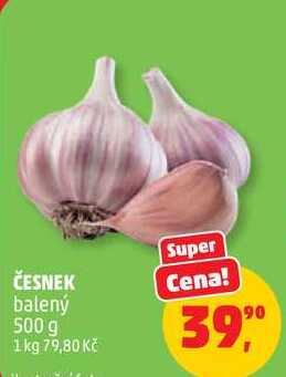 ČESNEK balený, 500 g
