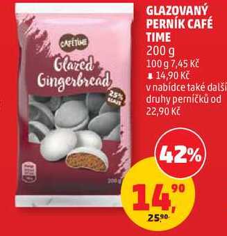 GLAZOVANÝ PERNÍK CAFÉ TIME, 200g