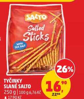 TYČINKY SLANÉ SALTO, 250 g
