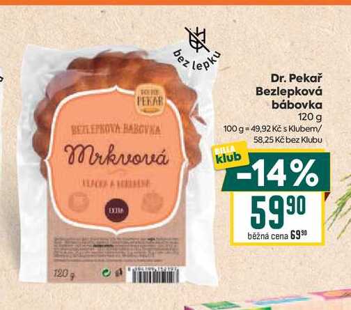 Dr. Pekař Bezlepková bábovka 120 g