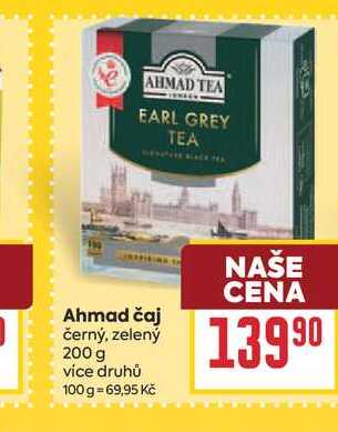 Ahmad čaj černý, zelený 200 g 