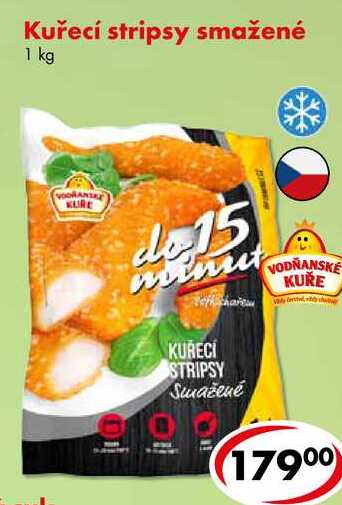 Kuřecí stripsy smažené, 1 kg