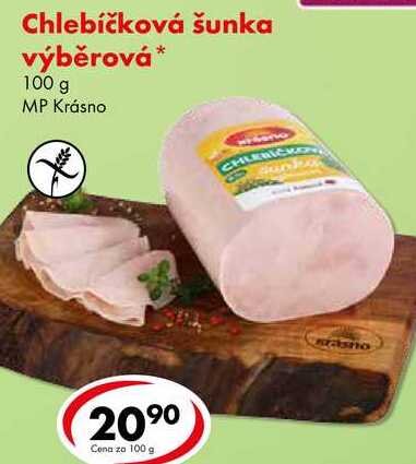 Chlebíčková šunka výběrová, 100 g