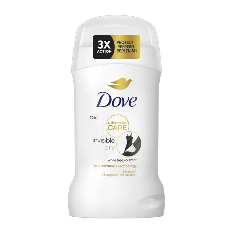 Dove Antiperspirant tuhý pro ženy Advanced Care Invisible Dry, 50 ml