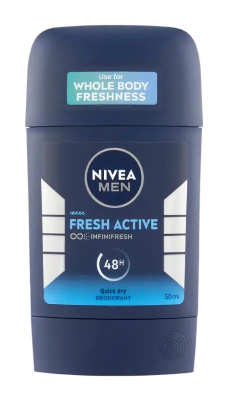 NIVEA Men Deodorant tuhý pro muže Fresh Active, 50 ml