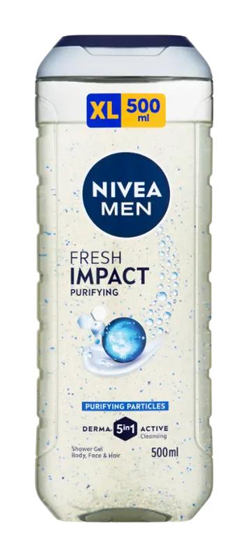 NIVEA Men Sprchový gel pro muže 3v1 Pure Impact, 500 ml