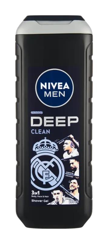 NIVEA Men Sprchový gel pro muže 3v1 Deep Clean, 500 ml