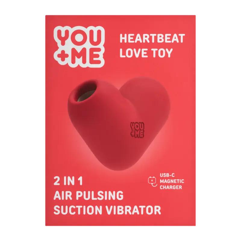 YOU & ME Vibrátor Heartbeat 2v1, 1 ks