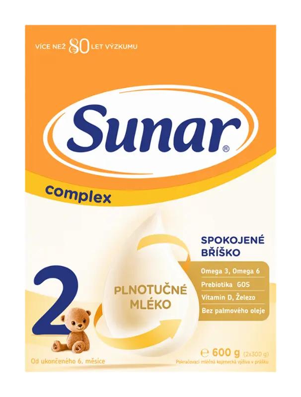 Sunar Pokračovací kojenecké mléko Complex 2, 6m+, 600 g