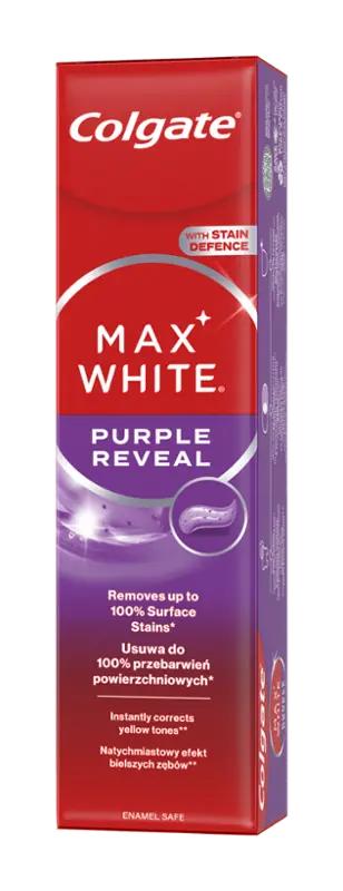 Colgate Bělicí zubní pasta Max White Purple Reveal, 75 ml
