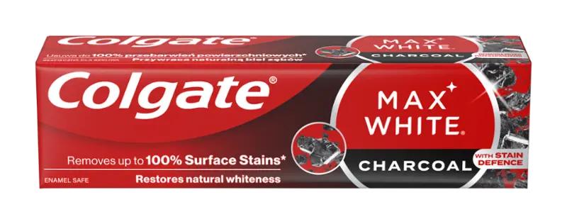 Colgate Zubní pasta Max White Charcoal, 75 ml