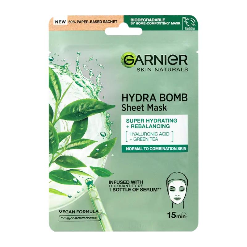 Garnier Hydratační pleťová maska se zeleným čajem, 1 ks
