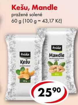Kešu, Mandle, 60 g