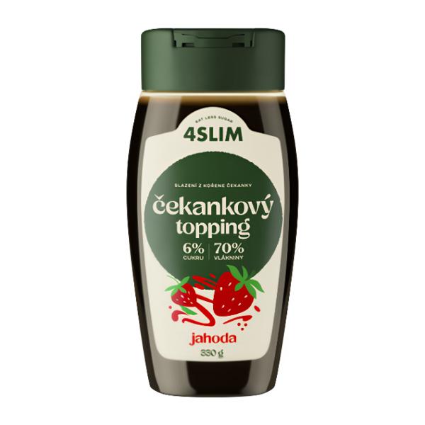 4Slim Čekankový topping jahoda