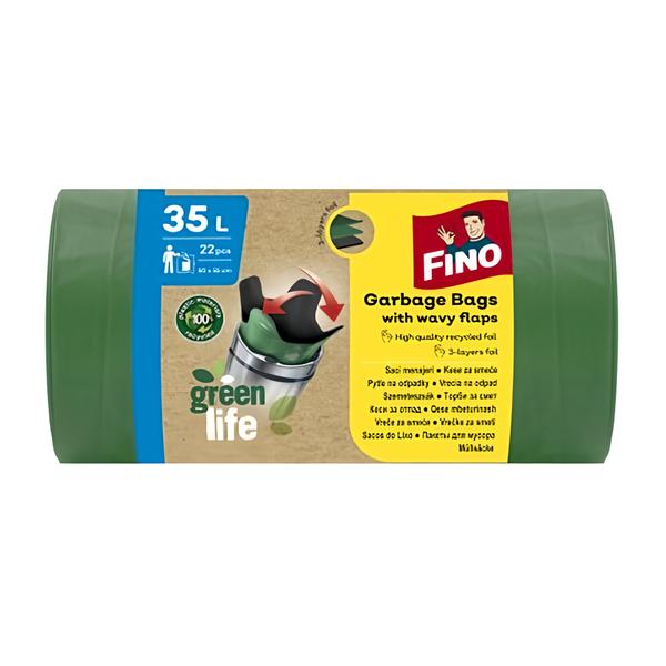 Fino Green life recyklované zavazovací pytle na odpad 35l