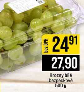 Hrozny bílé bezpeckové 500 g 