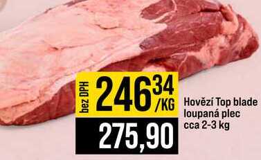Hovězí Top blade loupaná plec cca 2-3 kg 1kg