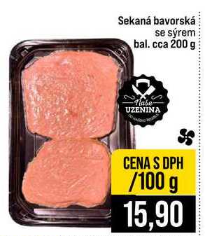 Sekaná bavorská se sýrem bal. cca 200 g 100g