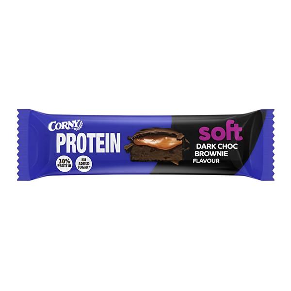 Corny Soft proteinová tyčinka hořká čokoláda-brownie