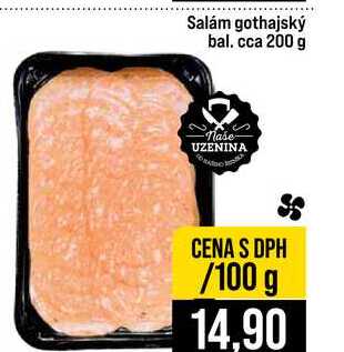 Salám gothajský bal. cca 200 g 100g