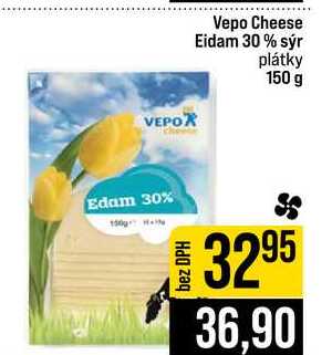 Vepo Cheese Eidam 30% sýr plátky 150 g