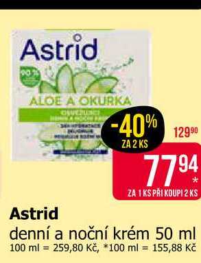 Astrid denní a noční krém 50 ml