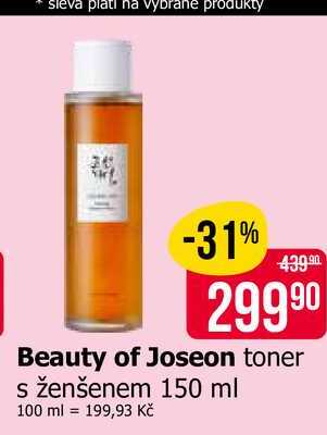 Beauty of Joseon toner s ženšenem 150 ml