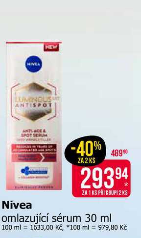 Nivea omlazující sérum 30 ml