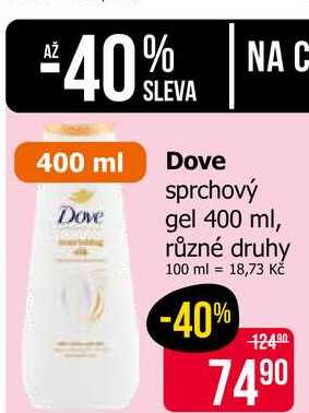 Dove sprchový gel 400 ml, různé druhy