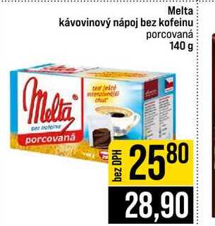 Melta kávovinový nápoj bez kofeinu porcovaná 140 g