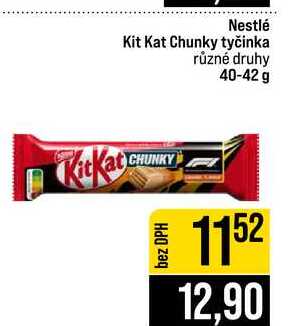 Nestlé Kit Kat Chunky tyčinka různé druhy 40-42 g