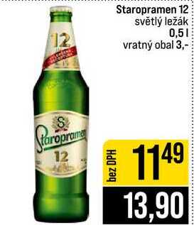 Staropramen 12 světlý ležák 0,5l