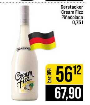 Gerstacker Cream Fizz Piñacolada 0,75l