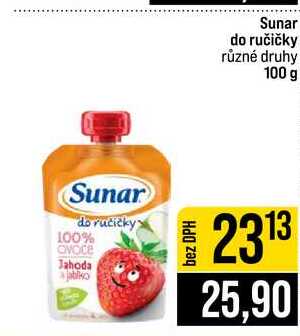 Sunar do ručičky různé druhy 100 g